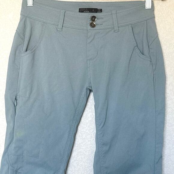 Prana Halle Convertible Hiking Pant Straight – Women’s Size 2 Smoky Blue Green - Picture 5 of 12